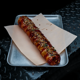 Maple glazed BBQ sausage, cranberry & sage stuffing