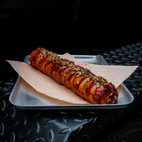 Maple glazed BBQ sausage, cranberry & sage stuffing