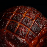 Glazed smoked christmas ham hock