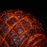 Glazed smoked christmas ham hock