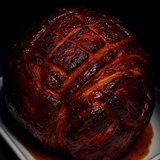 Glazed smoked christmas ham hock