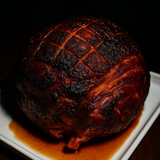Glazed smoked christmas ham hock
