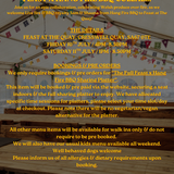 Feast & Friends - Sam & Shauna, Hang Fire BBQ, 10th & 11th July 2026
